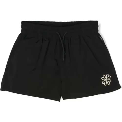 Schwarze Nylon Elastische Taille Shorts - Molo - Modalova
