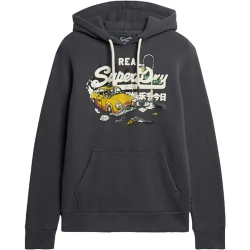 New York Vintage Logo Hoodie , Herren, Größe: L - Superdry - Modalova