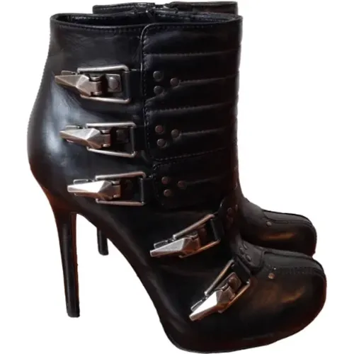Pre-owned Leather boots , female, Sizes: 4 1/2 UK - Alexander McQueen Pre-owned - Modalova