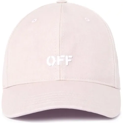 Embroidered Logo Cotton Hat , female, Sizes: M - Off White - Modalova