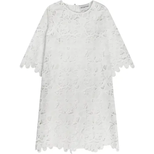 Elegant Lace Dress , female, Sizes: XL, L - Munthe - Modalova