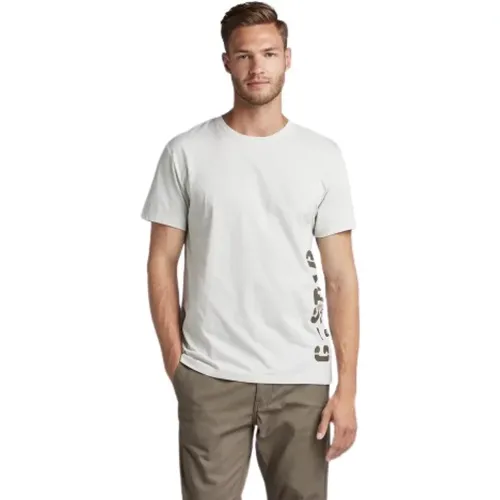 Herren T-Shirt aus Bio-Baumwolle , Herren, Größe: L - G-Star - Modalova