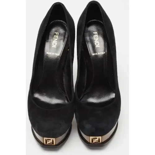 Pre-owned Suede heels , female, Sizes: 4 1/2 UK - Fendi Vintage - Modalova