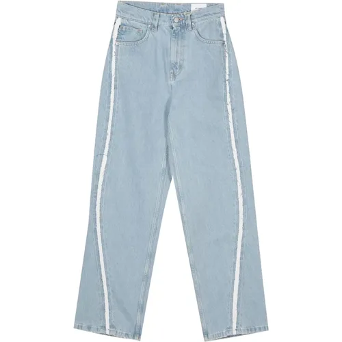 Blaue Straight Studio Streifen Jeans , Damen, Größe: W29 - Axel Arigato - Modalova