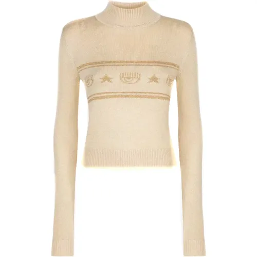 Stylish Turtleneck , female, Sizes: M, XS, S - Chiara Ferragni Collection - Modalova