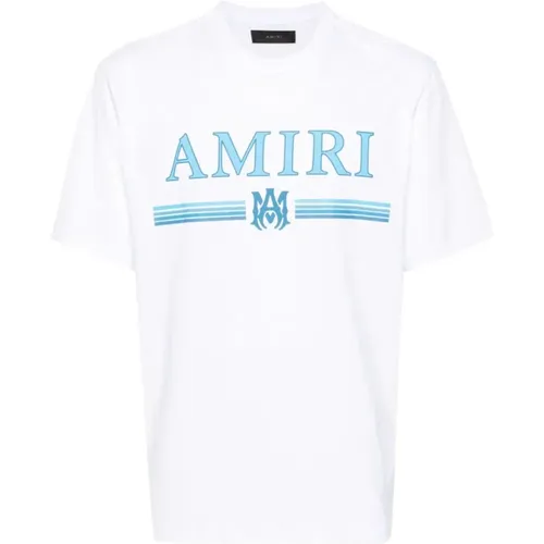 MA Bar Blue Logo Printed T-Shirt in , male, Sizes: M, S - Amiri - Modalova