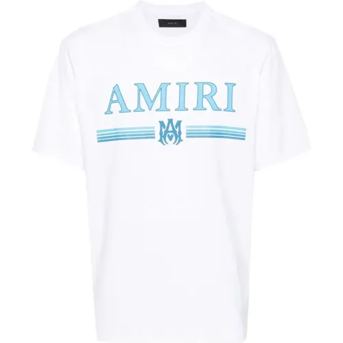 MA Bar Blue Logo Printed T-Shirt in , male, Sizes: M, S, L, XL - Amiri - Modalova