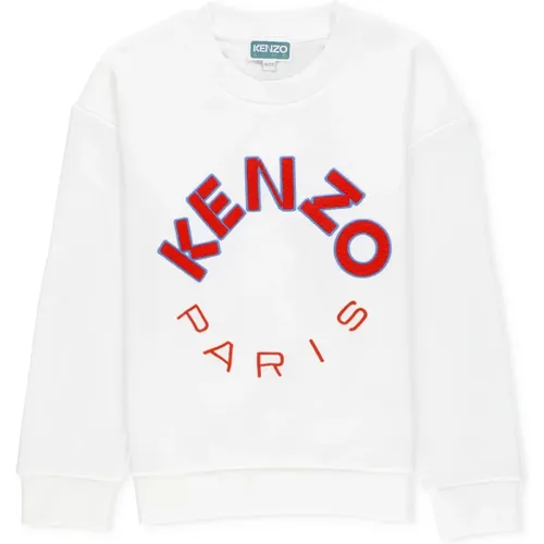 Sweatshirts,Weiße Sweater mit Besticktem Logo - Kenzo - Modalova