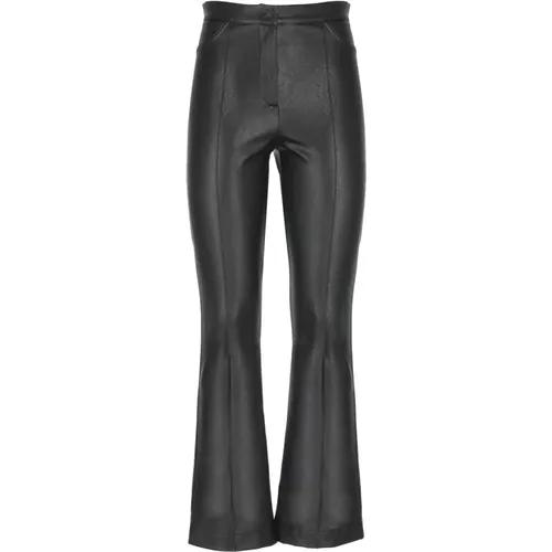 Synthetic Leather Trousers , female, Sizes: XS, S, M - D.Exterior - Modalova