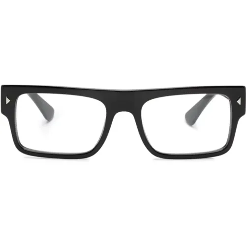 Klassische Schwarze Optische Brille , Herren, Größe: 57 MM - Prada - Modalova