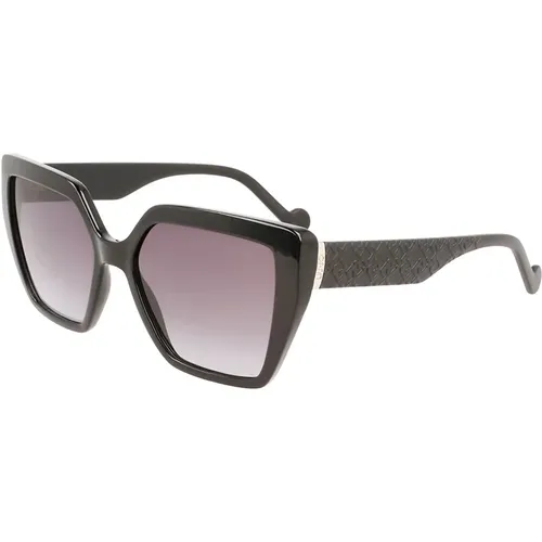 Stilvolle Sonnenbrille schwarzer Rahmen , Damen, Größe: 55 MM - Liu Jo - Modalova