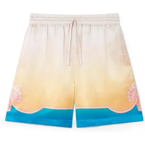 Musche Kunst Seiden Shorts MultiFarben - Casablanca - Modalova