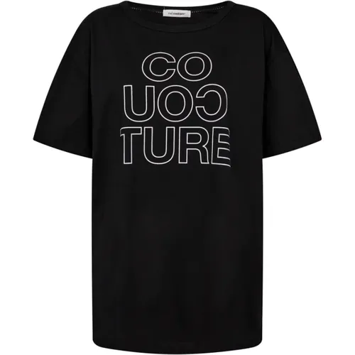 OutlineCC Oversize Tee , female, Sizes: XS, L, M - Co'Couture - Modalova