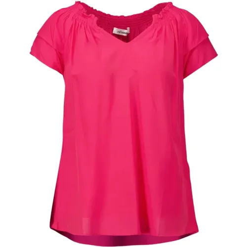 Sunrise Top with Layered Sleeves , female, Sizes: L, S, XL, XS, M - Co'Couture - Modalova