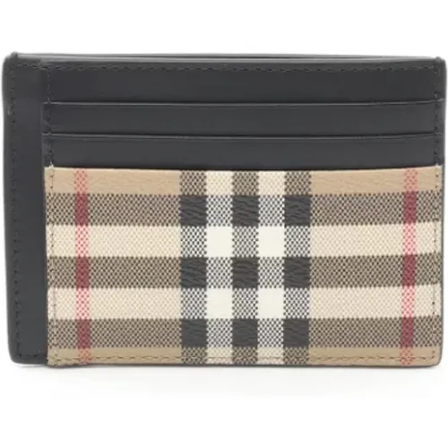 Pre-owned Coated canvas wallets , female, Sizes: ONE SIZE - Burberry Vintage - Modalova