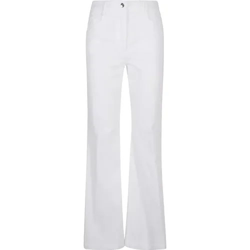 Cotton Elastane Trousers Made in Italy , female, Sizes: XS, L - True Royal - Modalova