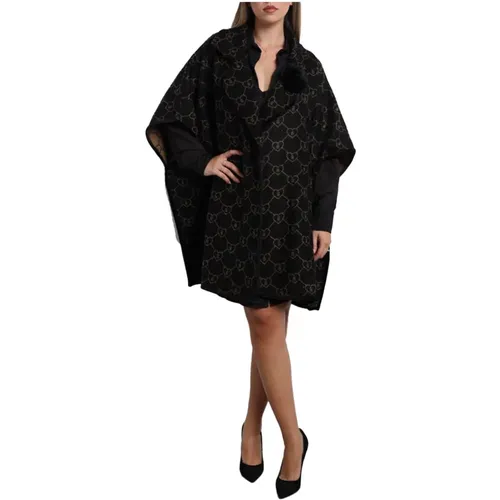 Schwarze synthetische Jacke für Frauen , Damen, Größe: ONE Size - Blugirl - Modalova