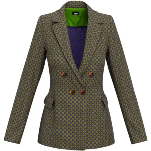 Women Tie Pattern Jacket , female, Sizes: XL - Marella - Modalova
