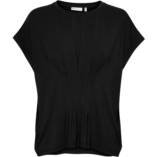 Schwarzes Top mit Rundhalsausschnitt , Damen, Größe: XL - InWear - Modalova