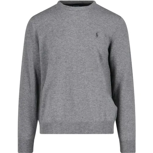 Polo Sweaters Grey , male, Sizes: S, L, XL - Ralph Lauren - Modalova