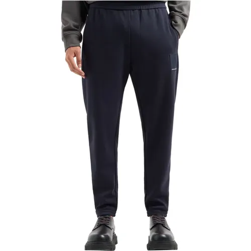 Blaue Logo Patch Sweatpants , Herren, Größe: L - Emporio Armani - Modalova