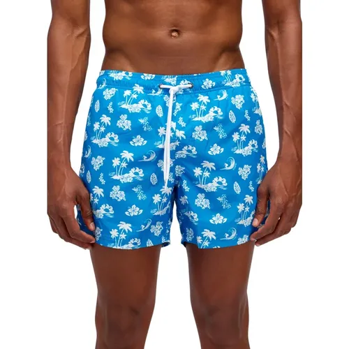 Hibiscus Beach Boxer Shorts , Herren, Größe: 2XL - Sundek - Modalova