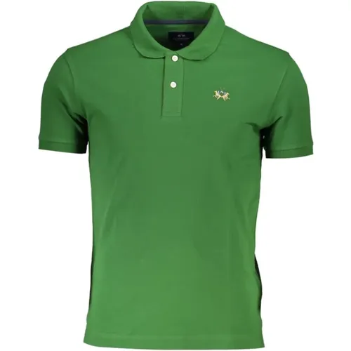 Elegantes Slim Fit Polo Grün Kontrast , Herren, Größe: XL - LA MARTINA - Modalova