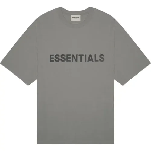 Essentials Grau/Anthrazit T-Shirt Limited Edition , Herren, Größe: 2XL - Fear Of God - Modalova