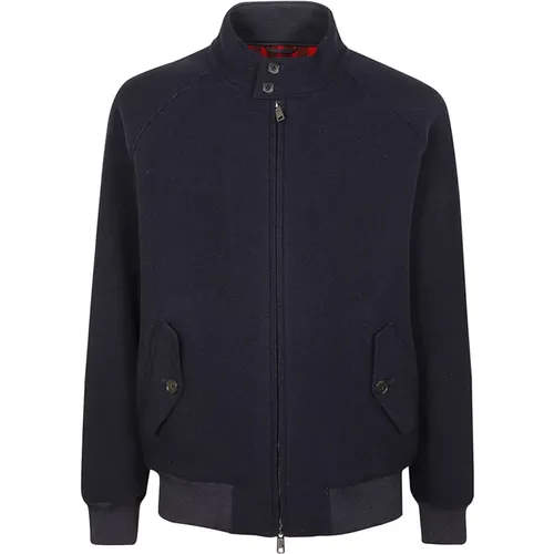 Navy Wolljacke Doppelter Stil , Herren, Größe: 3XS - Baracuta - Modalova