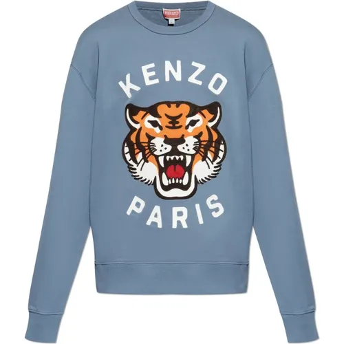 Sweatshirt with Tiger Head , male, Sizes: S, L, M, XS - Kenzo - Modalova