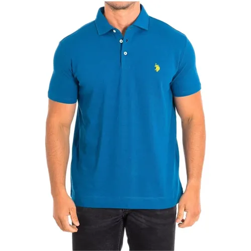 Kurzarm-Poloshirt Türkis - U.S. Polo Assn. - Modalova