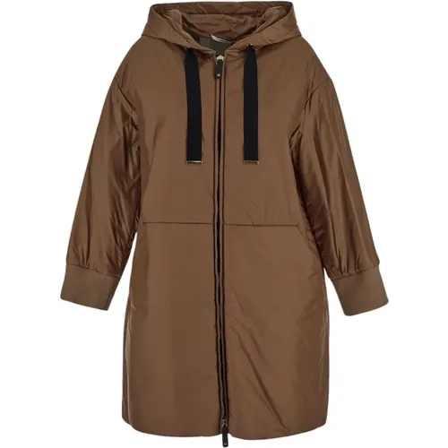 Grüne Jacke aus Polyamid , Damen, Größe: M - Max Mara - Modalova