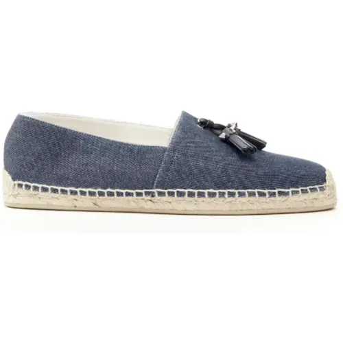 Pre-owned Denim espadrilles , female, Sizes: 9 UK - Christian Louboutin Pre-owned - Modalova