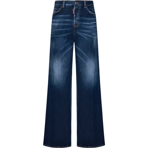 Blaue Traveler Wide Fit Jeans - Dsquared2 - Modalova
