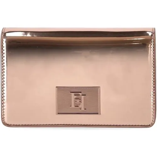 Roségoldene Spiegel Crossbody Tasche - Elisabetta Franchi - Modalova