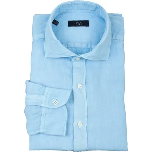 French Collar Shirts , male, Sizes: 2XL, XL, M, 3XL, L - Fay - Modalova