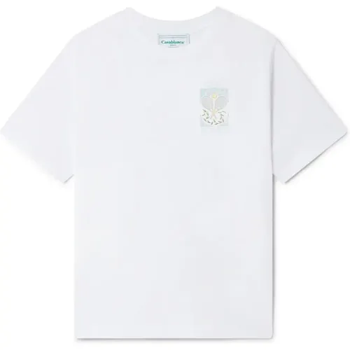 Pastelle Tennis T-shirt , male, Sizes: S, L - Casablanca - Modalova