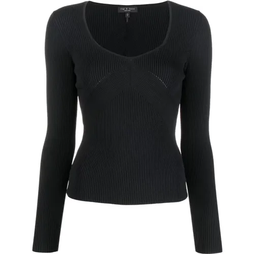 Asher long sleeve sweater , female, Sizes: XL, L, XS - Rag & Bone - Modalova