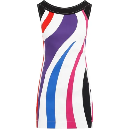 Geometric Print Mini Dress , female, Sizes: 2XS - EMILIO PUCCI - Modalova