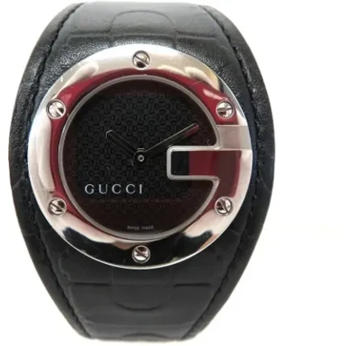 Pre-owned Leather Gucci Watch , female, Sizes: ONE SIZE - Gucci Vintage - Modalova