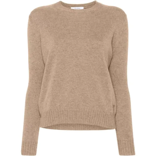 Cashmere Knit Sweater Taupe Brown , female, Sizes: L, S, M - Max Mara - Modalova