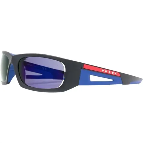 Stilvolle Rechteckige Sonnenbrille , Herren, Größe: 59 MM - Prada - Modalova