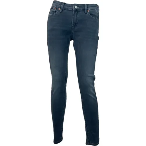 Skinny Mid-Rise Stretch Jeans Dunkelblau , Damen, Größe: W28 L30 - Denham - Modalova