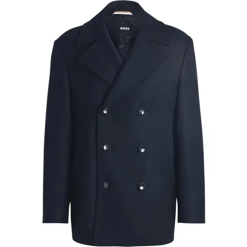 Doppelreihiger Herren-Peacoat Blau , Herren, Größe: 2XL - Hugo Boss - Modalova