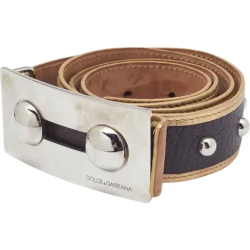 Pre-owned Leather belts , female, Sizes: ONE SIZE - Dolce & Gabbana Pre-owned - Modalova