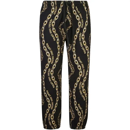 Schwarze Hose für Männer Aw24 , Herren, Größe: M - Versace Jeans Couture - Modalova