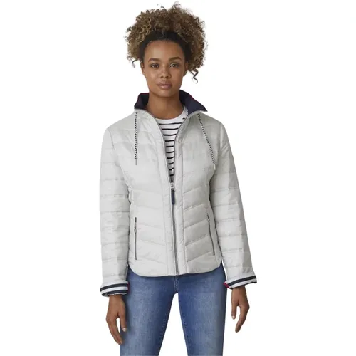 Modern Fit Gestreifte Jacke Silber - Junge - Modalova