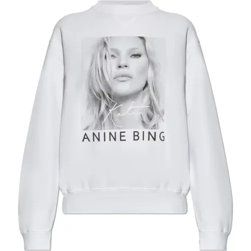 Bedruckter Sweatshirt , Damen, Größe: L - Anine Bing - Modalova