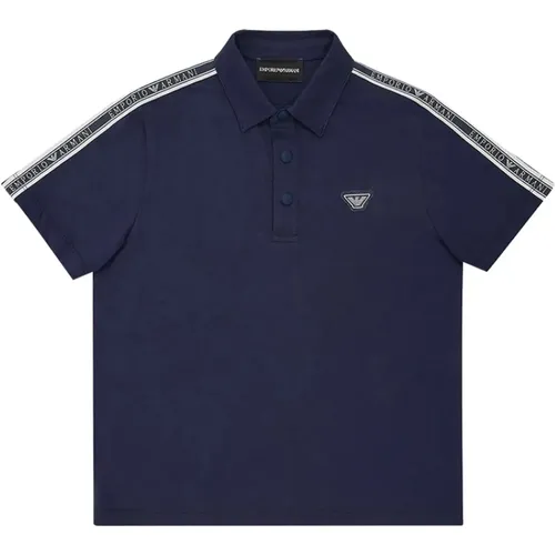 Blau Polo Shirt für Kinder - Emporio Armani - Modalova