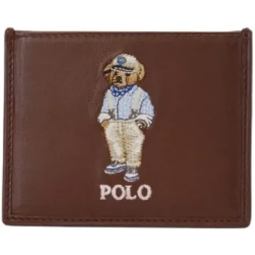 Leder Polo Bear Kartenhalter - Polo Ralph Lauren - Modalova